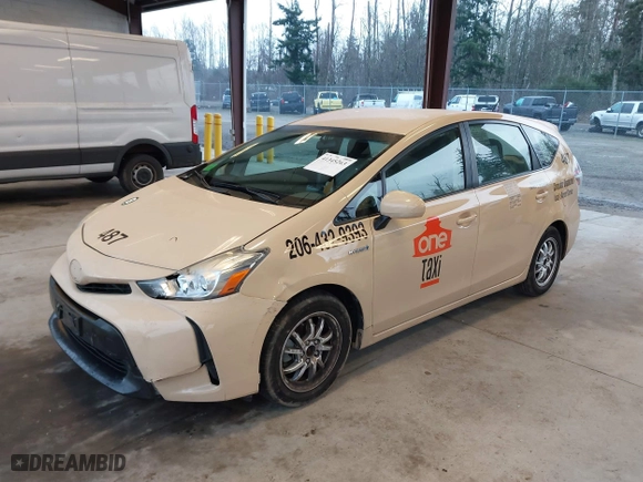 2015 Toyota Prius v Two with VIN JTDZN3EU4FJ030479, listed as a IAAI auction lot 41345263 with 1 mi miles. Bid and sale history available at carsss.com. Image 17.