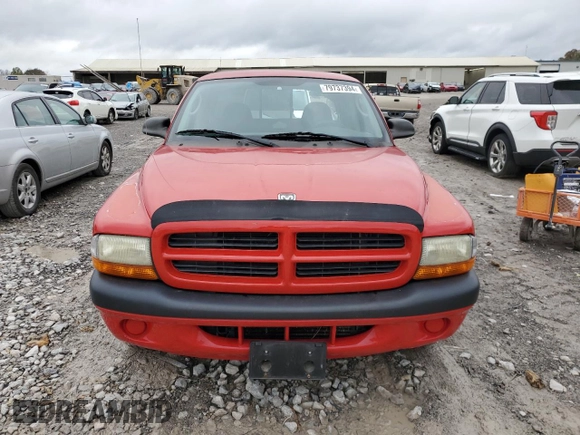 2002 Dodge Dakota Sport with VIN 1B7GL32X52S530828, listed as a Copart auction lot 79737394 with 95,686 mi miles and Salvage Title. Bid and sale history available at carsss.com. Image 5.