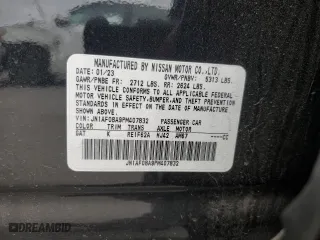 2023 Nissan ARIYA ENGAGE with VIN JN1AF0BA9PM407832, listed as a Copart auction lot 71615584 with 11,661 mi miles and Salvage Title. Bid and sale history available at carsss.com. Image 14.