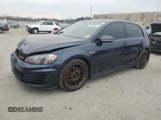 2016 Volkswagen Golf GTI SE with VIN 3VW5T7AU9GM034952, listed as a Copart auction lot 46992825 with 177,095 mi miles and Salvage Title. Bid and sale history available at carsss.com. Image 1.