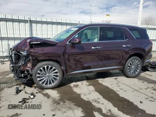 2024 Hyundai Palisade Calligraphy z VIN KM8R7DGE7RU731246, wystawiony jako Copart lot #47365525 z przebiegiem 21 034 mil mil oraz Szkoda całkowita • Salvage title. Historia ofert i sprzedaży dostępna na DreamBid. Obrazek 1.