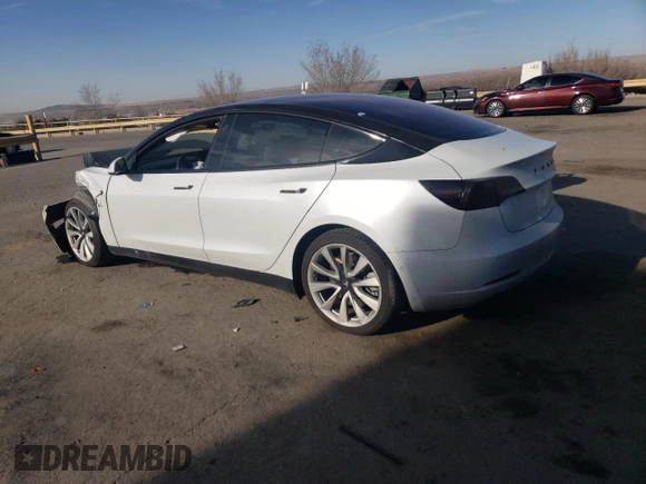 2018 Tesla Model 3 Long Range Battery with VIN 5YJ3E1EB2JF151326, listed as a Copart auction lot 47139055 with 106,271 mi miles and Salvage Title. Bid and sale history available at DreamBid. Image 2.