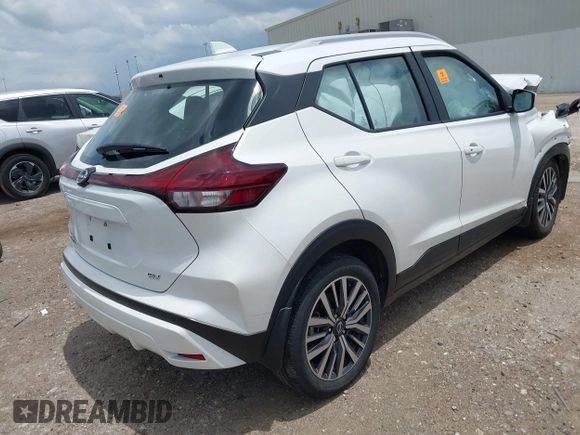 2023 Nissan Kicks SV with VIN 3N1CP5CV3PL569549, listed as a IAAI auction lot 42472905 with Not provided miles and . Bid and sale history available at DreamBid. Image 4.