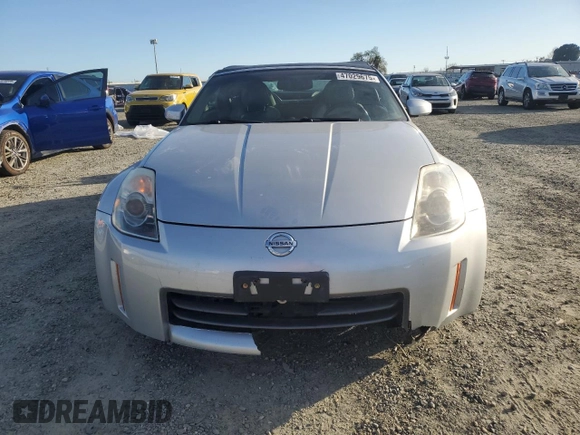 2006 Nissan 350Z Touring with VIN JN1AZ36A46M455983, listed as a Copart auction lot 47029675 with 126,121 mi miles and Salvage Title. Bid and sale history available at carsss.com. Image 5.