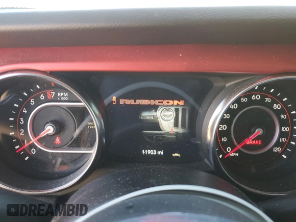 2022 Jeep Gladiator Rubicon z VIN 1C6JJTBG9NL101774, wystawiony jako Copart lot #74597074 z przebiegiem 11 903 mil mil oraz Szkoda całkowita • Salvage title. Historia ofert i sprzedaży dostępna na DreamBid. Obrazek 9.