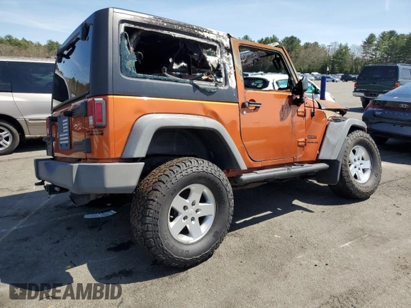 2011 Jeep Wrangler Sport with VIN 1J4AA2D15BL553237, listed as a Copart auction lot 54303655 with Not Provided miles and Salvage Title. Bid and sale history available at carsss.com. Image 3.