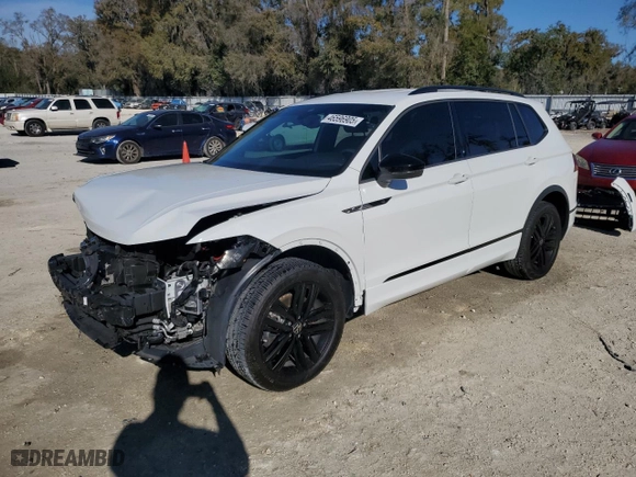 2022 Volkswagen Tiguan SE R-Line Black with VIN 3VVCB7AX1NM007587, listed as a Copart auction lot 46596905 with 52,879 mi miles and Salvage Title. Bid and sale history available at carsss.com. Image 1.
