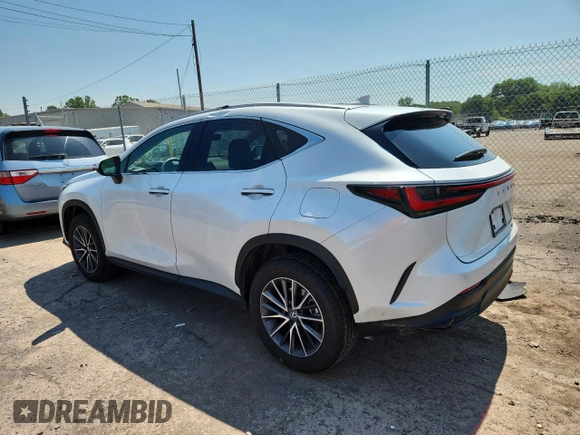 2025 Lexus NX 350 z VIN 2T2AGCEZ2SC073402, wystawiony jako Copart lot #63376795 z przebiegiem 4 987 mil mil oraz Szkoda całkowita • Salvage title. Historia ofert i sprzedaży dostępna na DreamBid. Obrazek 2.