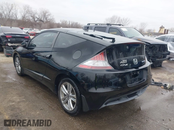 2011 Honda CR-Z with VIN JHMZF1C47BS010539, listed as a IAAI auction lot 41527070 with 166,212 mi miles. Bid and sale history available at carsss.com. Image 3.