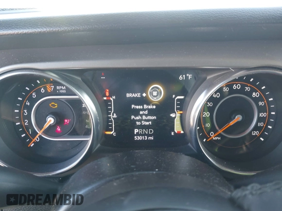 2021 Jeep Wrangler Sport S with VIN 1C4HJXAG0MW552427, listed as a IAAI auction lot 41643643 with 53,013 mi miles and . Bid and sale history available at DreamBid. Image 7.