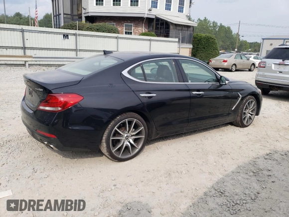 2020 Genesis G70 2.0T z VIN KMTG44LA8LU053493, wystawiony jako Copart lot #63290514 z przebiegiem 51 108 mil mil oraz Szkoda całkowita • Salvage title. Historia ofert i sprzedaży dostępna na DreamBid. Obrazek 3.