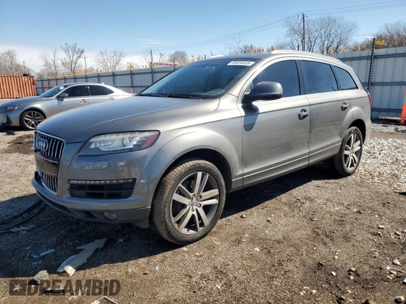 2013 Audi Q7 3.0T Premium Plus with VIN WA1LGAFE1DD010904, listed as a Copart auction lot 49454435 with 104,697 mi miles and Salvage Title. Bid and sale history available at carsss.com. Image 1.