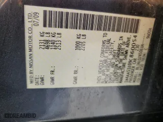 2009 Nissan Maxima 3.5 S with VIN 1N4AA51E09C860054, listed as a Copart auction lot 87967985 with 151,318 mi miles and Salvage Title. Bid and sale history available at carsss.com. Image 14.