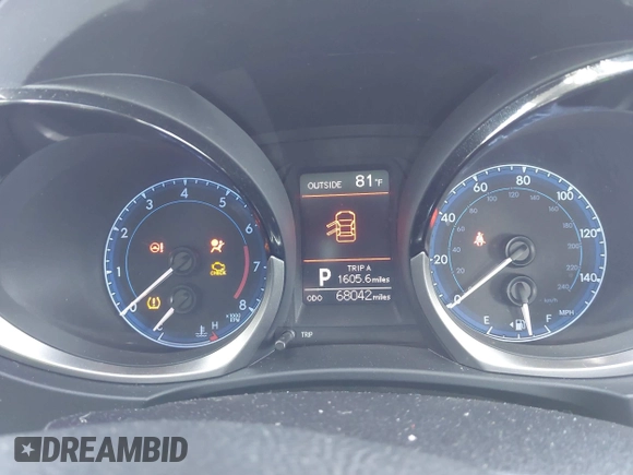 2016 Toyota Corolla L with VIN 2T1BURHE3GC489625, listed as a IAAI auction lot 41724804 with 68,042 mi miles and . Bid and sale history available at DreamBid. Image 7.