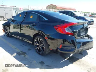 2019 Honda Civic Sport with VIN 19XFC2F89KE051016, listed as a IAAI auction lot 42042322 with 36,775 mi miles and . Bid and sale history available at DreamBid. Image 3.