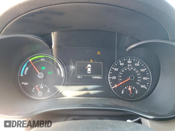 2017 Kia Optima Hybrid with VIN KNAGT4LC0H5007464, listed as a Copart auction lot 67412084 with 104,083 mi miles and Salvage Title. Bid and sale history available at carsss.com. Image 9.