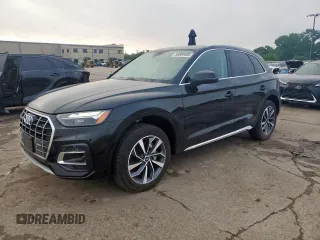 2021 Audi Q5 Premium with VIN WA1AAAFY3M2129651, listed as a Copart auction lot 58509405 with 23,567 mi miles and Clean title. Bid and sale history available at DreamBid. Image 1.