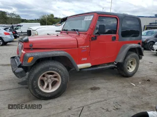 1997 Jeep Wrangler Sport with VIN 1J4FY19S1VP548675, listed as a Copart auction lot 66413504 with 0 mi miles and Salvage Title. Bid and sale history available at carsss.com. Image 1.