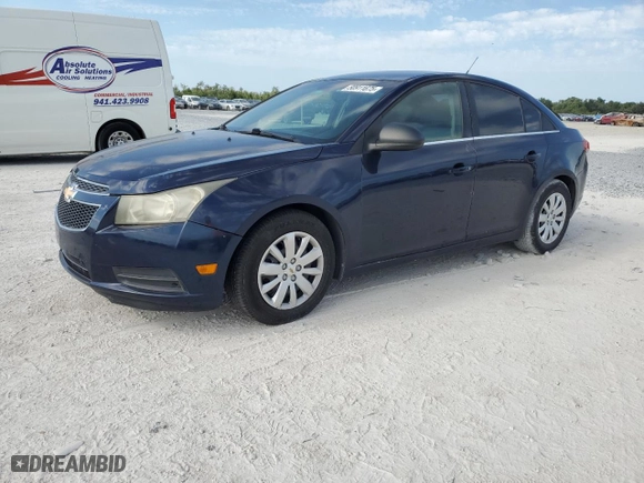 2011 Chevrolet Cruze LS with VIN 1G1PC5SH6B7138571, listed as a Copart auction lot 50911675 with 160,000 mi miles and Clean Title. Bid and sale history available at carsss.com. Image 1.