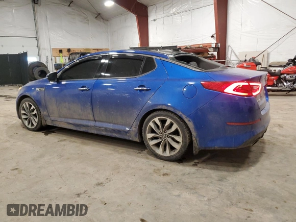 2014 Kia Optima SXL Turbo with VIN 5XXGR4A67EG349273, listed as a Copart auction lot 47258705 with 95,095 mi miles and Salvage Title. Bid and sale history available at DreamBid. Image 2.