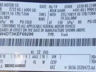 2019 Ford F-450 XL with VIN 1FT8W4DT3KEF69296, listed as a Copart auction lot 80920004 with 112,202 mi miles and Clean Title. Bid and sale history available at carsss.com. Image 10.