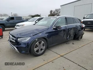 2021 Mercedes-Benz GLC with VIN W1N0G8EB4MF874755, listed as a Copart auction lot 85930074 with 0 mi miles and Salvage Title. Bid and sale history available at carsss.com. Image 1.