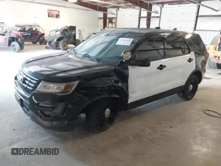 2017 Ford Police Interceptor Utility with VIN 1FM5K8ARXHGC63042, listed as a IAAI auction lot 42449445 with 82,606 mi miles and . Bid and sale history available at DreamBid. Image 2.