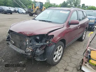 2007 Hyundai Santa Fe SE with VIN 5NMSH73E97H045949, listed as a Copart auction lot 60024555 with 113,550 mi miles and Salvage title. Bid and sale history available at DreamBid. Image 1.