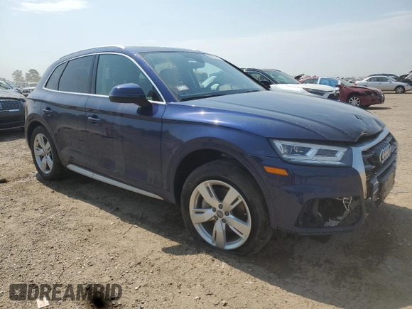 2018 Audi Q5 Premium Plus with VIN WA1BNAFY2J2021039, listed as a Copart auction lot 59170795 with 64,539 mi miles and Salvage title. Bid and sale history available at DreamBid. Image 4.