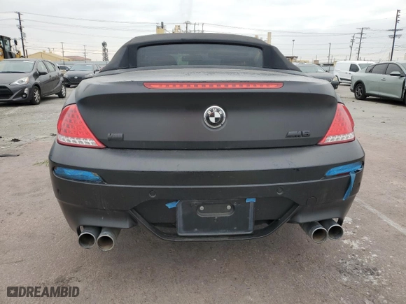 2009 BMW 6 Series M6 with VIN WBSEK935X9CY80091, listed as a Copart auction lot 43348935 with 128,438 mi miles and Clean Title. Bid and sale history available at carsss.com. Image 6.