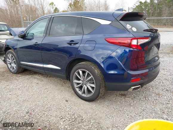2023 Acura RDX w/Technology Package with VIN 5J8TC1H52PL008122, listed as a IAAI auction lot 41453614 with 12,071 mi miles. Bid and sale history available at carsss.com. Image 3.