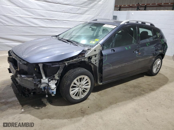 2017 Subaru Impreza Premium with VIN 4S3GTAB66H3745651, listed as a Copart auction lot 48931305 with 123,186 mi miles and Salvage Title. Bid and sale history available at carsss.com. Image 1.
