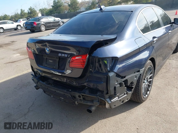 2014 BMW 5 Series 535i with VIN WBA5B1C56ED481995, listed as a IAAI auction lot 41583675 with 95,511 mi miles. Bid and sale history available at carsss.com. Image 6.