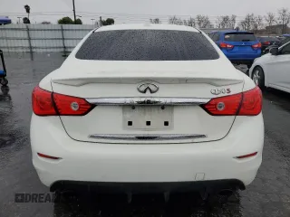 2017 Infiniti Q50 Red Sport 400 with VIN JN1FV7AP1HM851330, listed as a Copart auction lot 45291695 with 113,865 mi miles and Clean title. Bid and sale history available at DreamBid. Image 6.