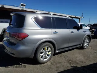 2014 Infiniti QX80 with VIN JN8AZ2NE0E9062824, listed as a Copart auction lot 47254975 with 144,974 mi miles and Salvage Title. Bid and sale history available at carsss.com. Image 3.