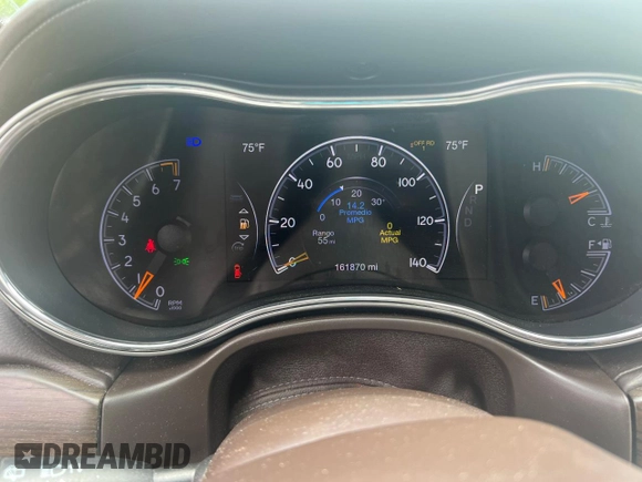 2018 Jeep Grand Cherokee Overland with VIN 1C4RJFCG2JC274512, listed as a Copart auction lot 63438715 with 161,870 mi miles and Clean title. Bid and sale history available at DreamBid. Image 8.