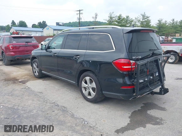 2017 Mercedes-Benz GLS 450 z VIN 4JGDF6EE1HA777974, wystawiony jako IAAI lot #42389845 z przebiegiem 167 884 mil mil oraz . Historia ofert i sprzedaży dostępna na DreamBid. Obrazek 3.