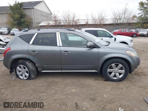 2007 Nissan Murano SL with VIN JN8AZ08TX7W515009, listed as a IAAI auction lot 40735458 with 163,177 mi miles and . Bid and sale history available at carsss.com. Image 13.