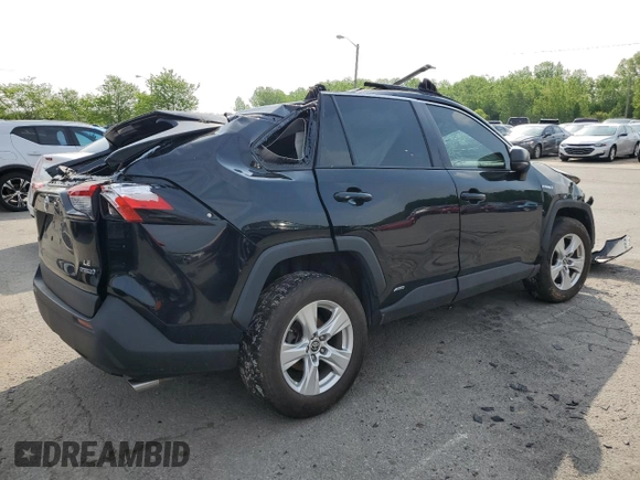 2021 Toyota RAV4 Hybrid LE with VIN 4T3L6RFVXMU028179, listed as a Copart auction lot 54845915 with 77,790 mi miles and Salvage title. Bid and sale history available at DreamBid. Image 3.