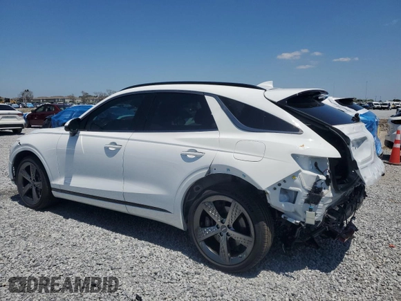 2025 Genesis GV70 Sport with VIN 5NMMCDTCXSH020362, listed as a Copart auction lot 52846135 with 7,124 mi miles and Non repairable. Bid and sale history available at DreamBid. Image 2.