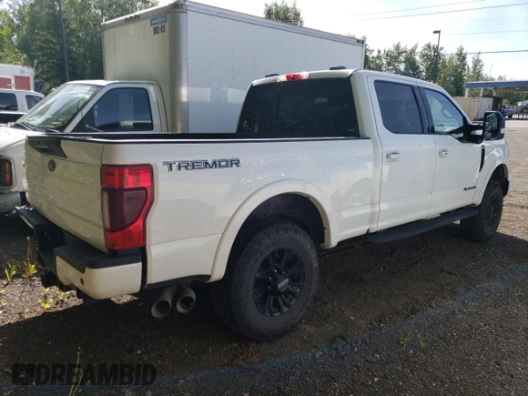 2020 Ford F-350 XL with VIN 1FT8W3BT7LEE78594, listed as a Copart auction lot 60691945 with 80,645 mi miles and Salvage title. Bid and sale history available at DreamBid. Image 3.