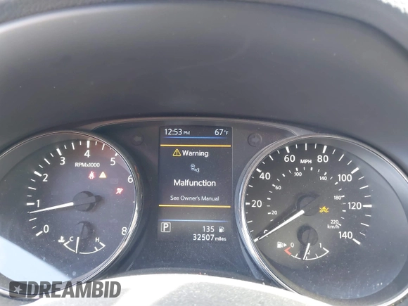 2020 Nissan Rogue SV with VIN JN8AT2MT9LW012214, listed as a IAAI auction lot 41646772 with 32,507 mi miles and . Bid and sale history available at carsss.com. Image 7.
