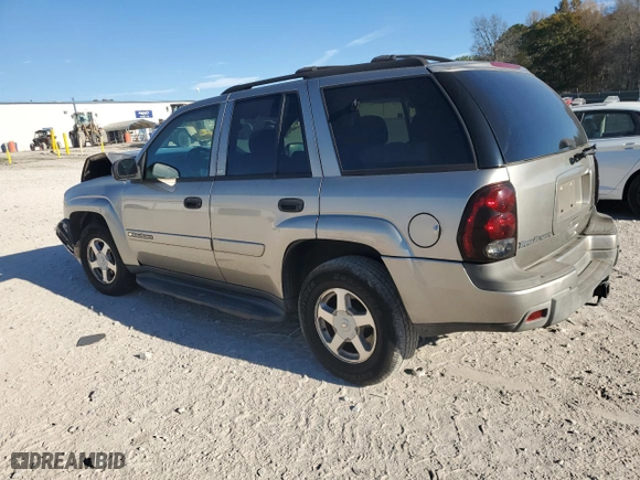 2003 Chevrolet TrailBlazer LT with VIN 1GNDS13SX32185740, listed as a Copart auction lot 80141844 with NaN miles and Salvage Title. Bid and sale history available at carsss.com. Image 2.