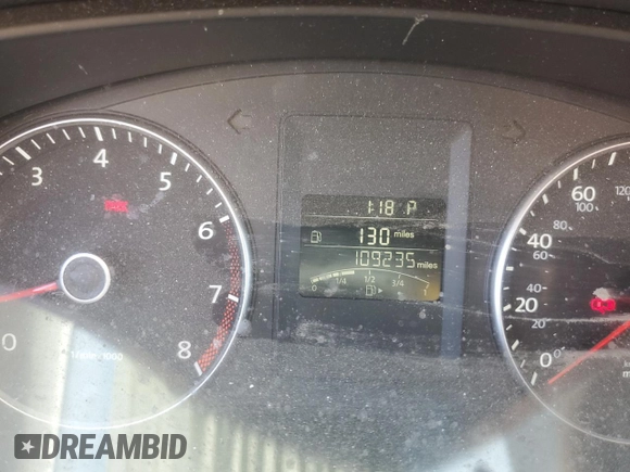 2013 Volkswagen Jetta SE with VIN 3VWDP7AJXDM410673, listed as a Copart auction lot 63515505 with 109,235 mi miles and Salvage title. Bid and sale history available at DreamBid. Image 9.