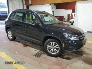 2017 Volkswagen Tiguan S with VIN WVGBV7AX8HK016490, listed as a Copart auction lot 56222815 with 48,439 mi miles and Salvage Title. Bid and sale history available at DreamBid. Image 4.