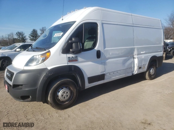2021 Ram ProMaster Cargo Van with VIN 3C6LRVDG2ME507803, listed as a Copart auction lot 43442805 with 66,456 mi miles and Salvage Title. Bid and sale history available at carsss.com. Image 1.