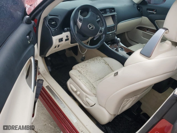 2014 Lexus IS 250C with VIN JTHFF2C2XE2529998, listed as a Copart auction lot 74097704 with 0 miles and Salvage Title. Bid and sale history available at carsss.com. Image 8.