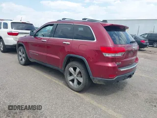 2014 Jeep Grand Cherokee Limited with VIN 1C4RJFBM3EC542576, listed as a IAAI auction lot 42734650 with 177,367 mi miles and . Bid and sale history available at DreamBid. Image 3.