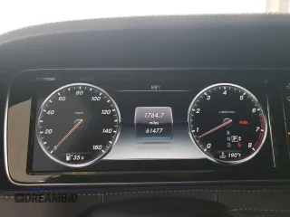 2015 Mercedes-Benz S 550 with VIN WDDUG8CB9FA157513, listed as a Copart auction lot 55181955 with 61,477 mi miles and Salvage Title. Bid and sale history available at carsss.com. Image 9.