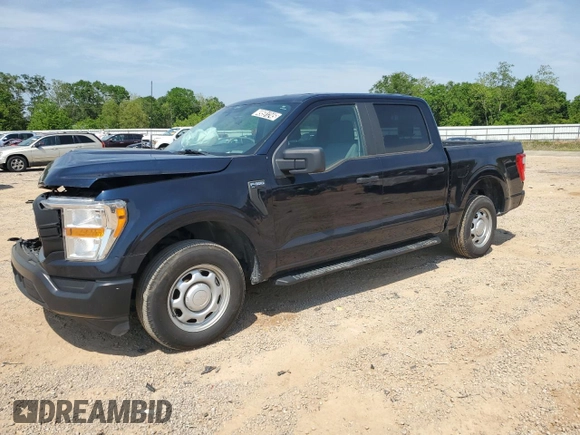 2021 Ford F-150 XL with VIN 1FTEW1CP3MKE99938, listed as a Copart auction lot 49591245 with 78,855 mi miles and Salvage Title. Bid and sale history available at carsss.com. Image 1.